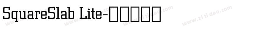 SquareSlab Lite字体转换